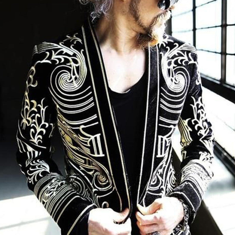 Trendy Travis Printed Men's Cardigan