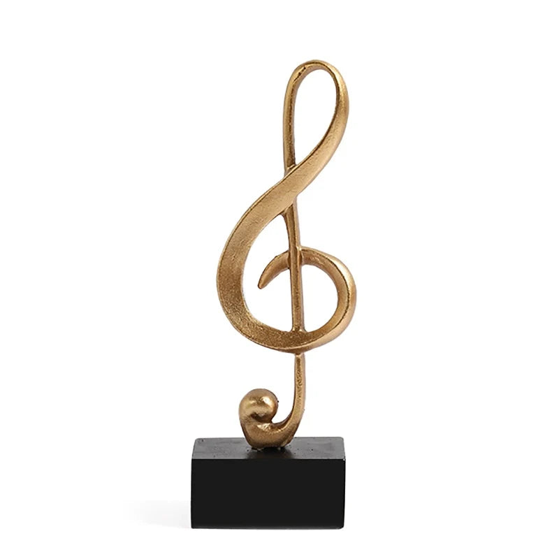 Statuette Golden Musical Notes