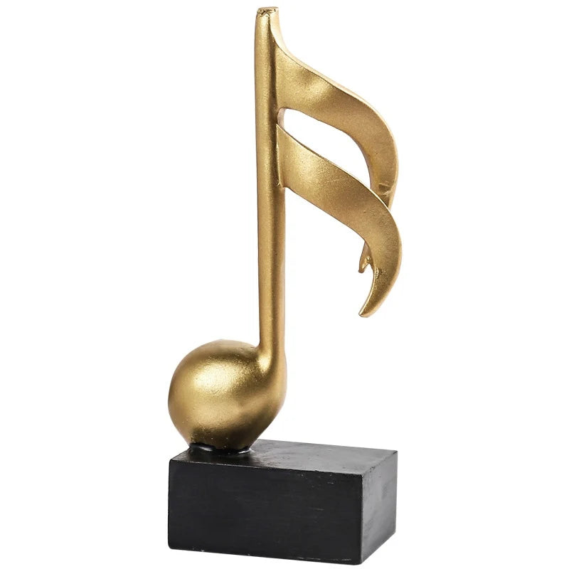 Statuette Golden Musical Notes