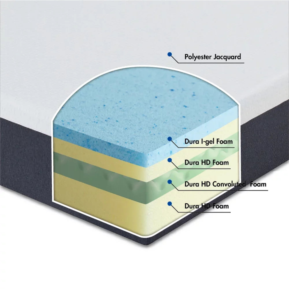 10" Gel Memory Foam Mattress