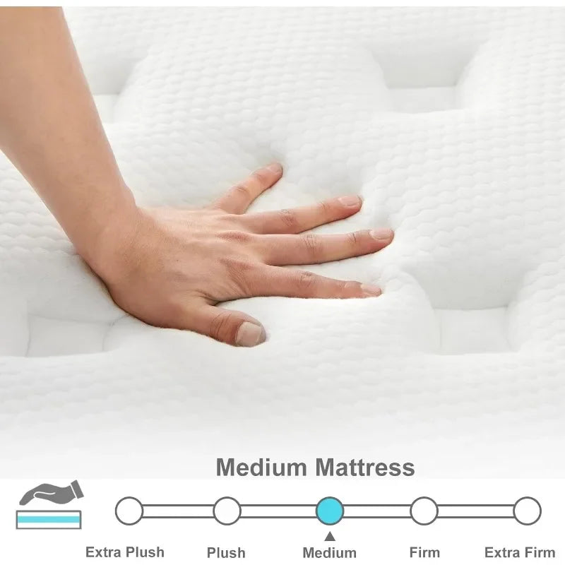 IYEE NATURE Queen Mattress
12 Inch Hybrid Mattress