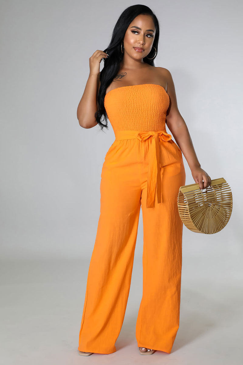 Loose Drape Mopping Jumpsuit
