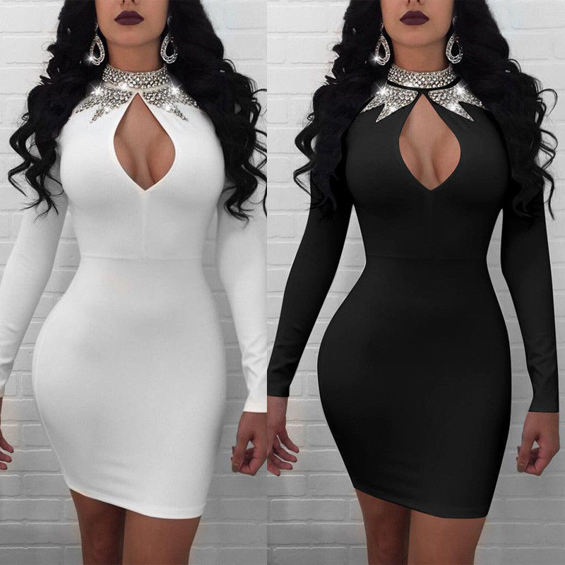 Women's Long Sleeve Night Life Dress