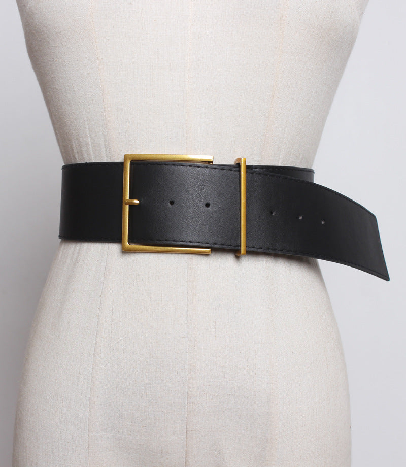 Leather Wide Belt