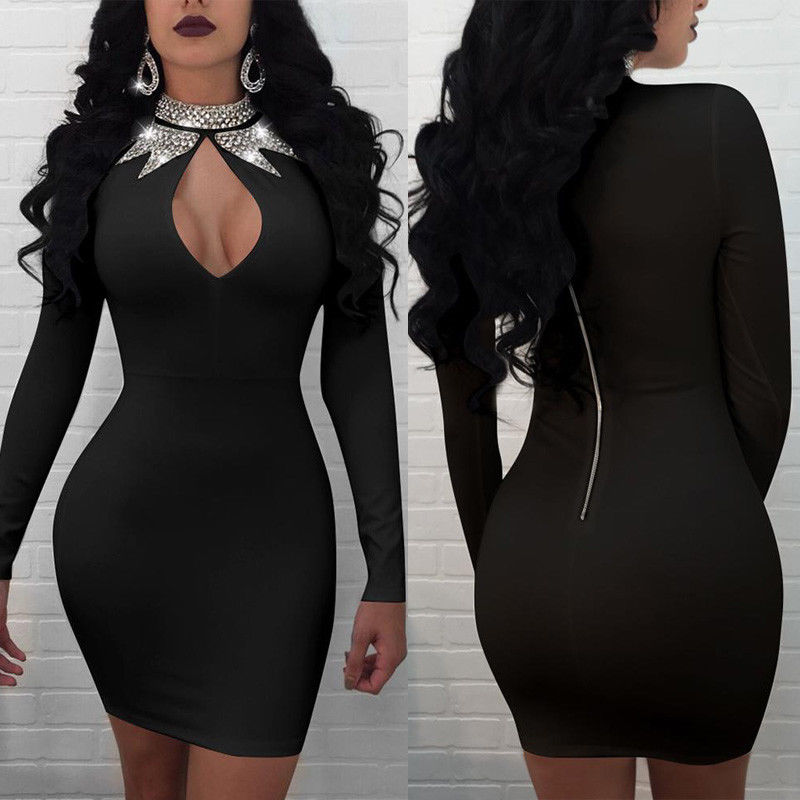 Women's Long Sleeve Night Life Dress