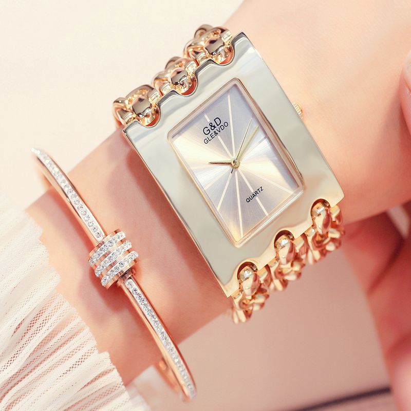 Luxury Stainless Steel Strap Quartz Watch