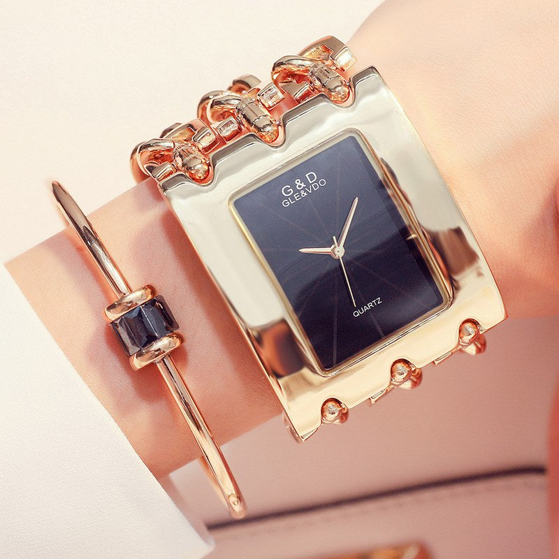 Luxury Stainless Steel Strap Quartz Watch