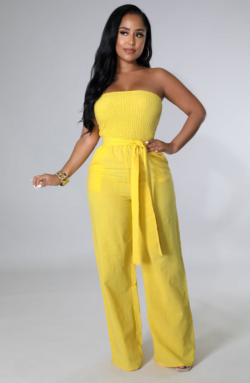 Loose Drape Mopping Jumpsuit