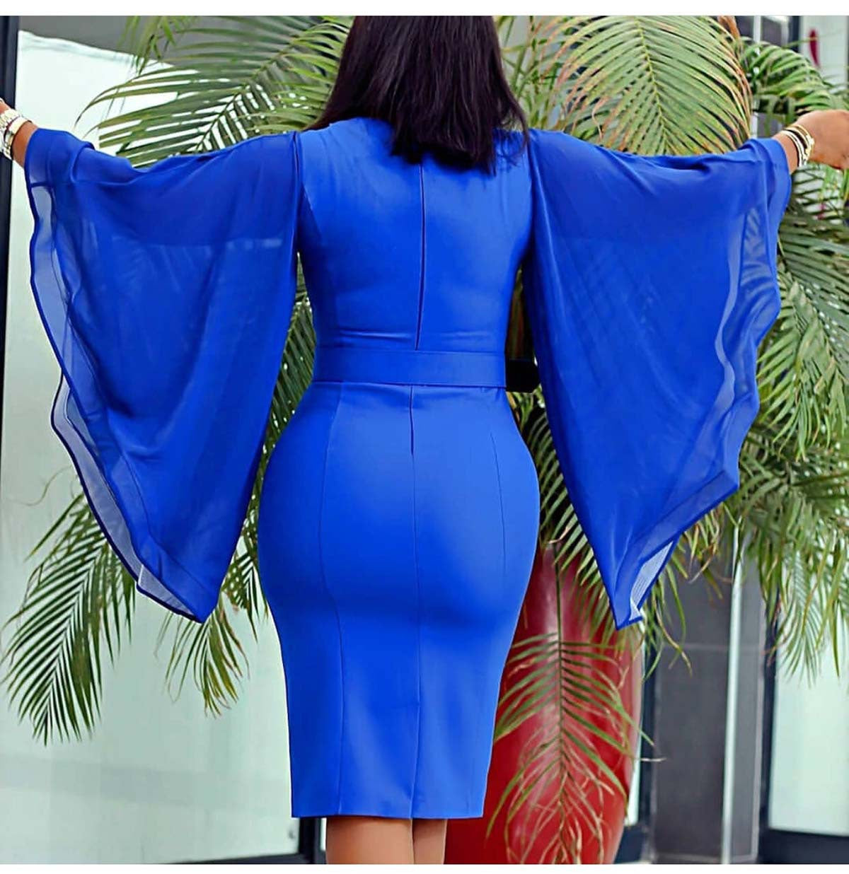 The Royal Sister Fan Slim Dress