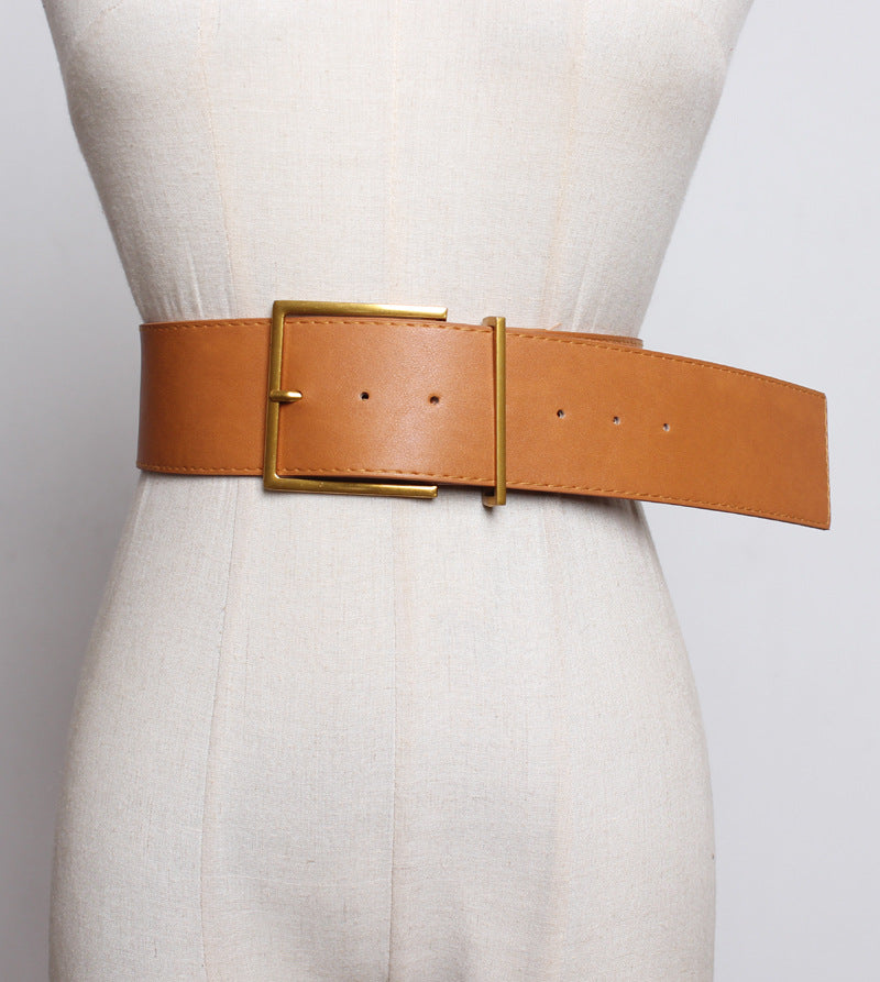 Leather Wide Belt