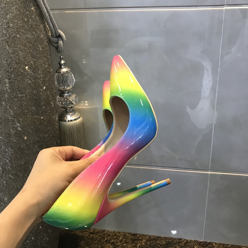 Rainbow Spectrum Super High Heels