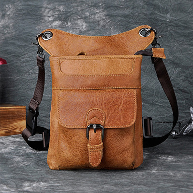 Men's Leather Hip Bag
