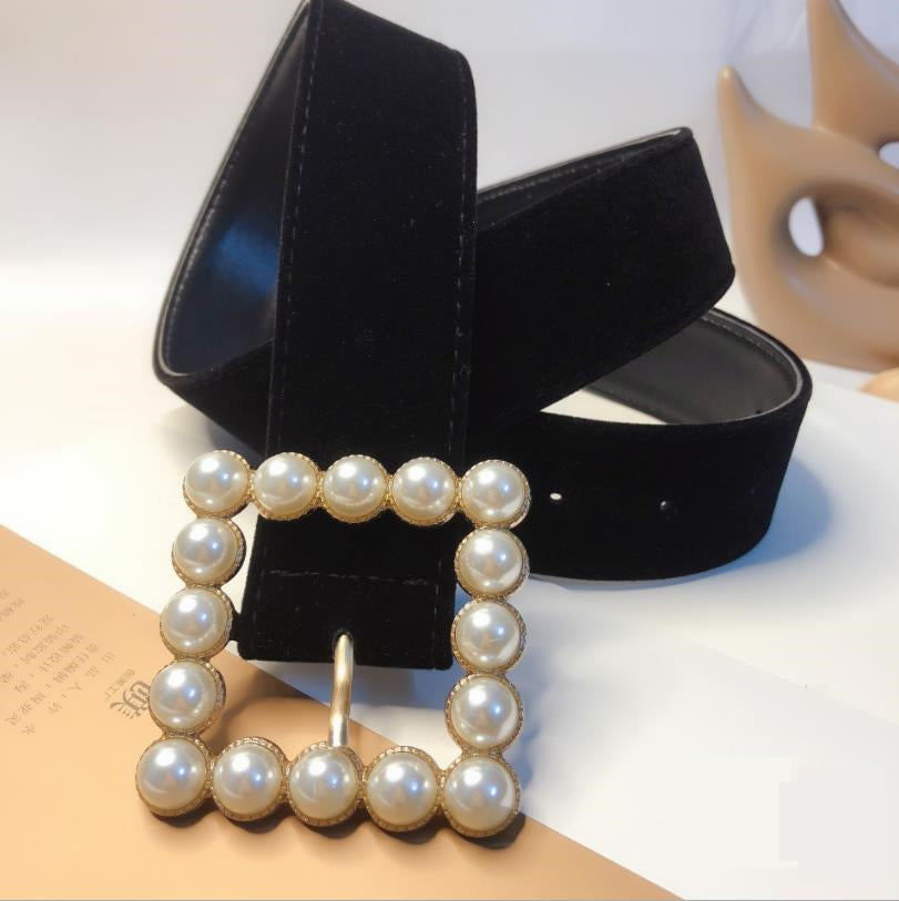 Women's Pearled Styled Fashion Belt