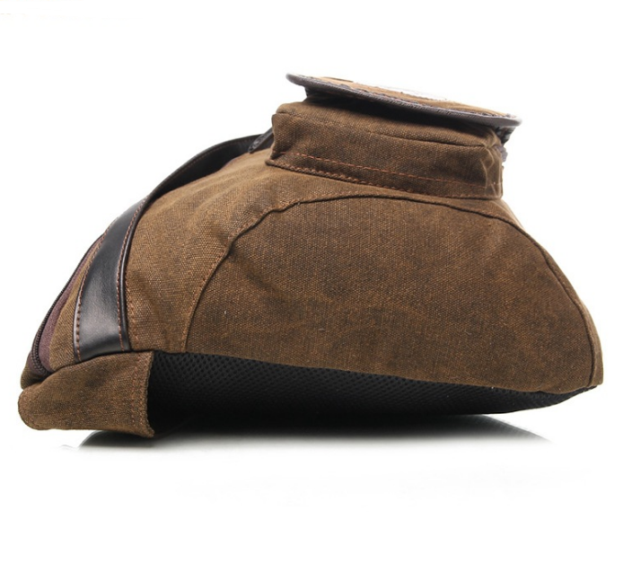 Men's Triangle Retro Wash Canvas Shoulder Bag