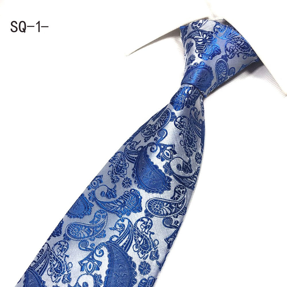 Three-piece Tie, Pocket Square, and Cufflink Set