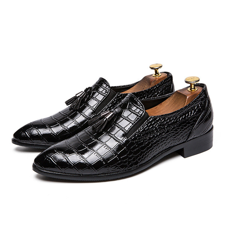 Pointed Paul Gator Print Dress Shoe