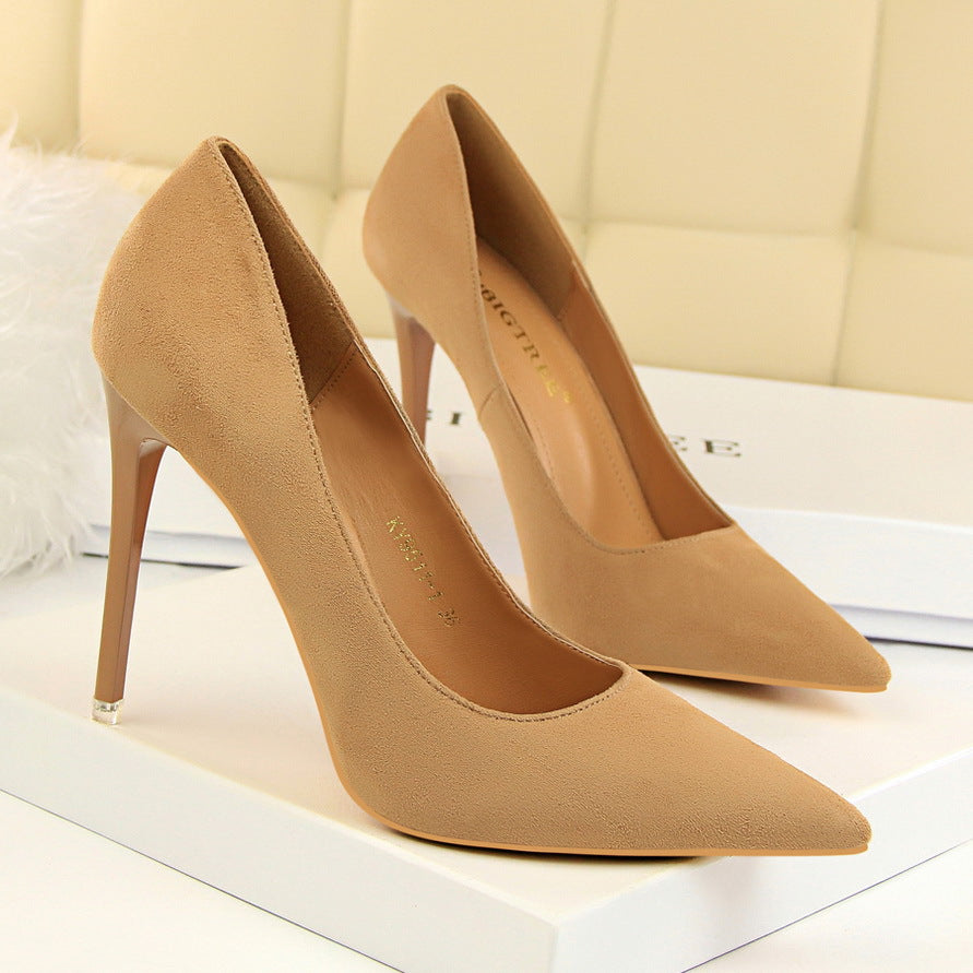 Seductive Suede High Heels
