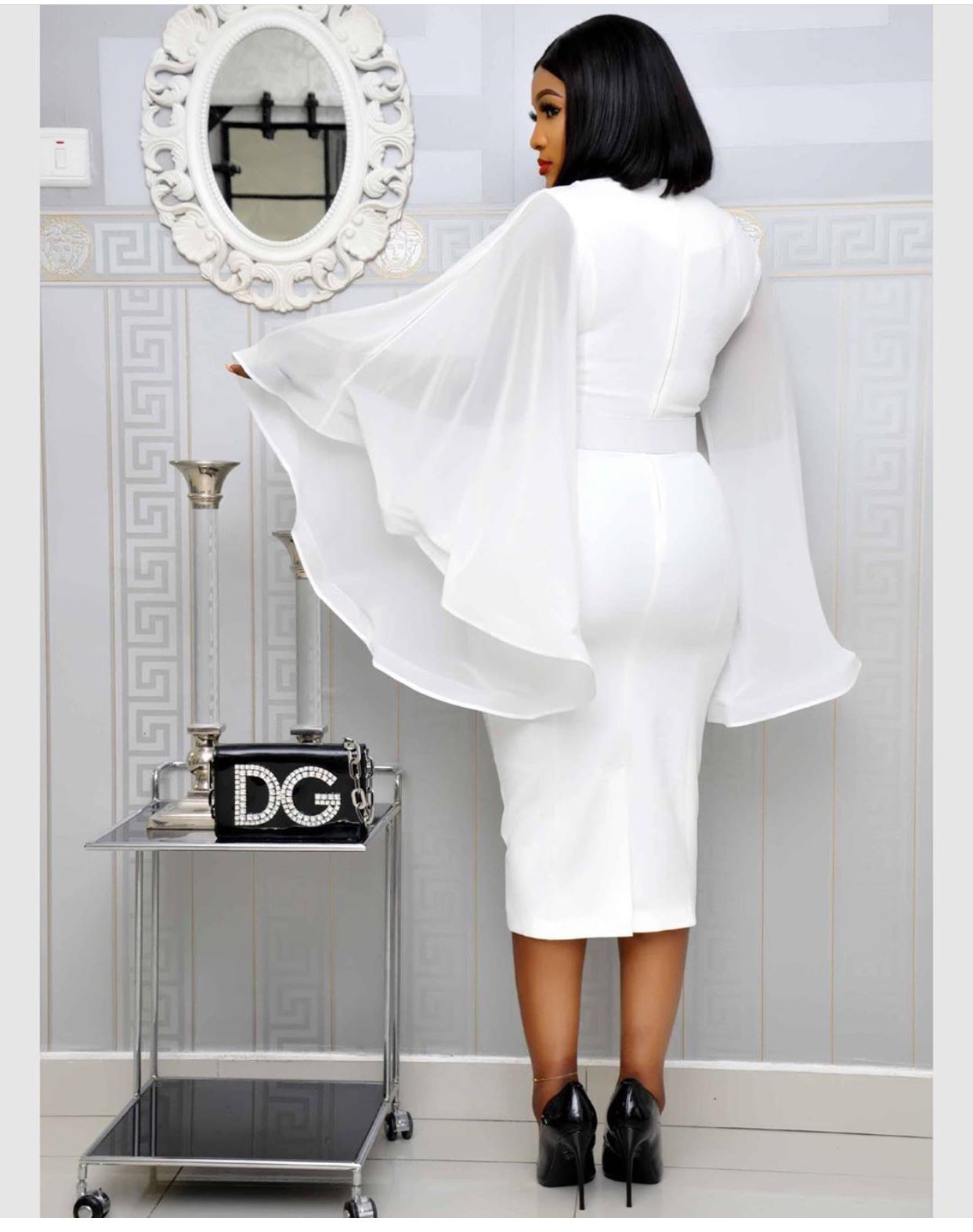 The Royal Sister Fan Slim Dress