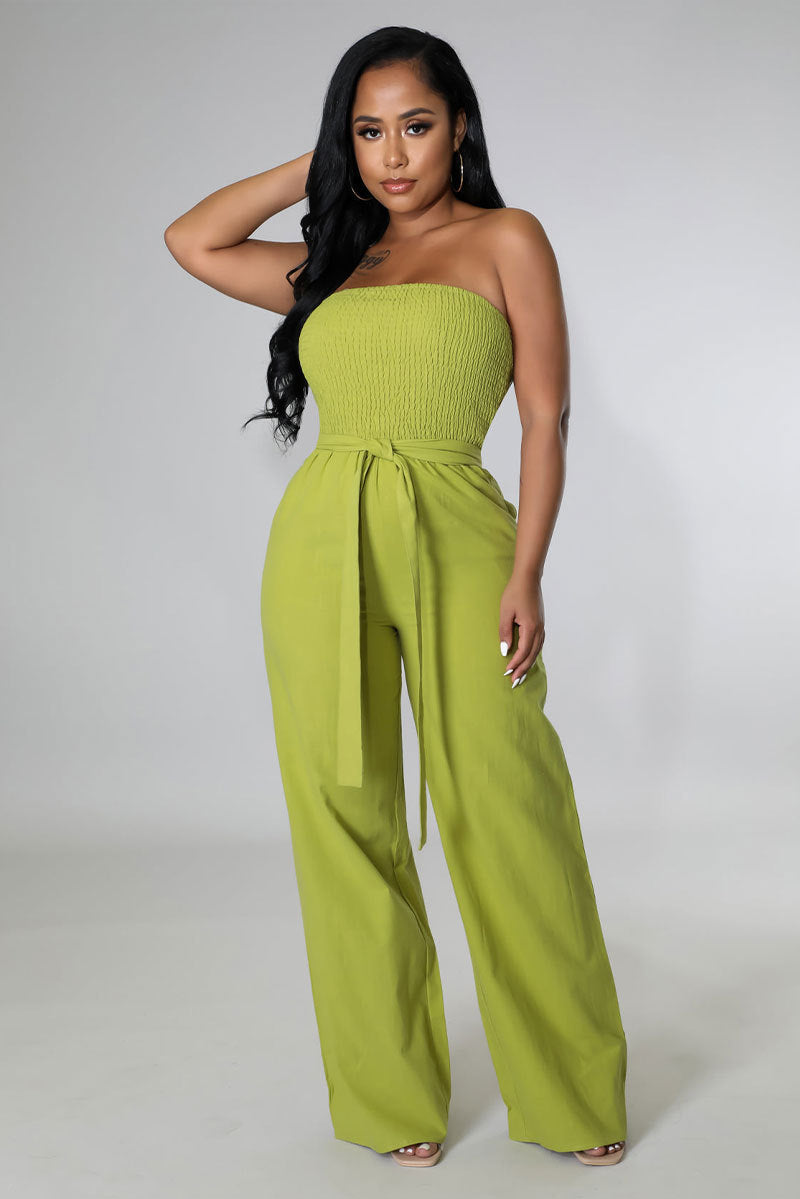 Loose Drape Mopping Jumpsuit