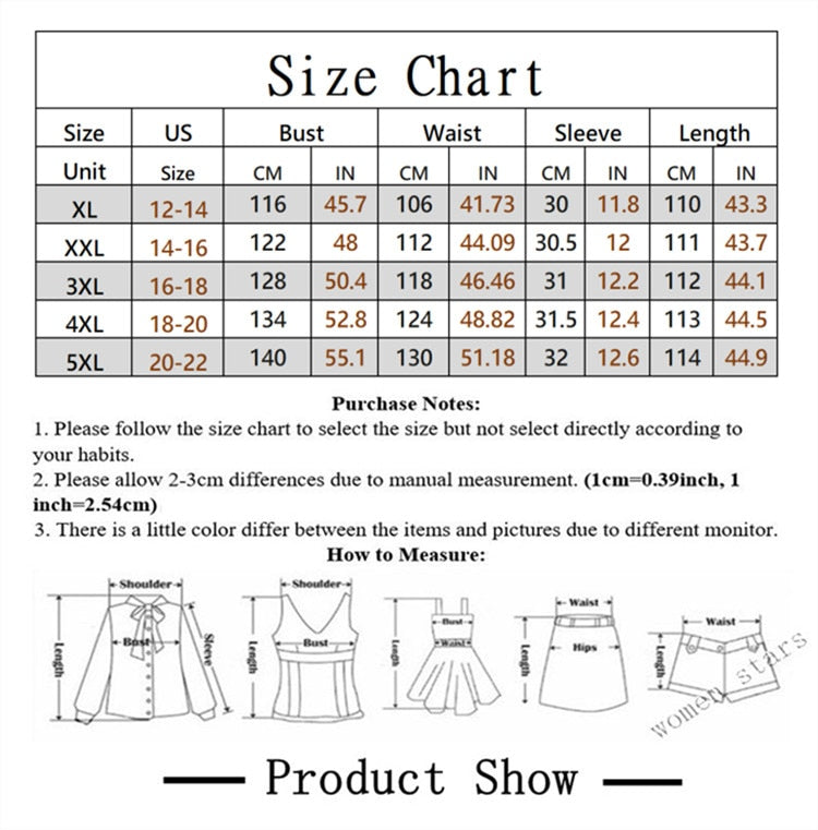 Wmstar Plus Size Casual Maxi Dress