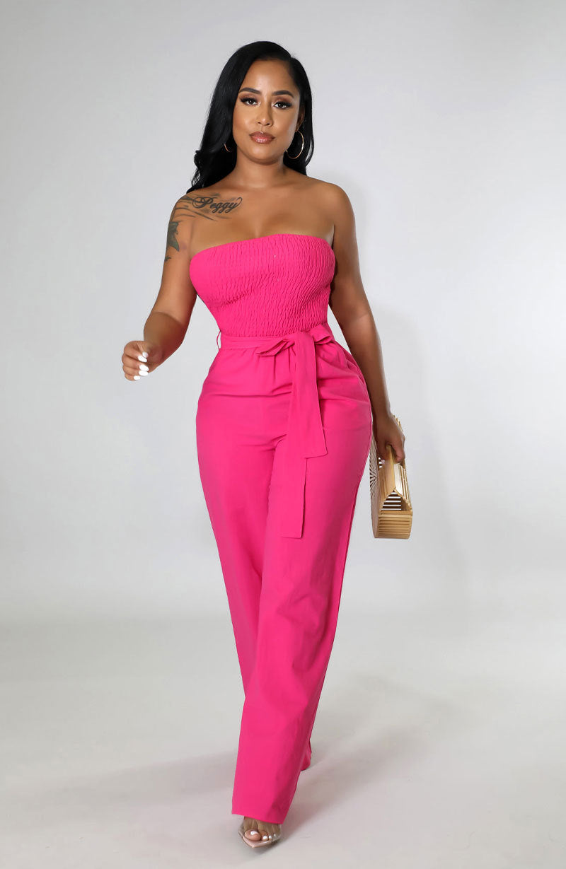 Loose Drape Mopping Jumpsuit