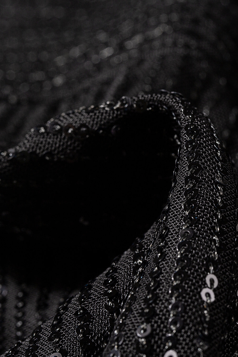 Sequin Asymmetrical Hem Dress