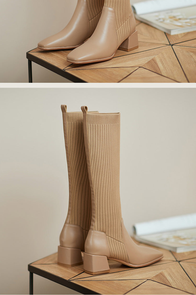 Stretch Sock Long Boots