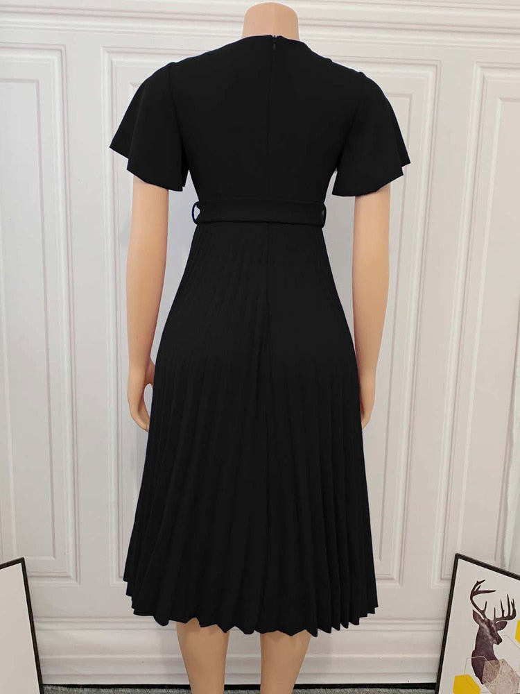 Pretty Pleated High A Line Dressy