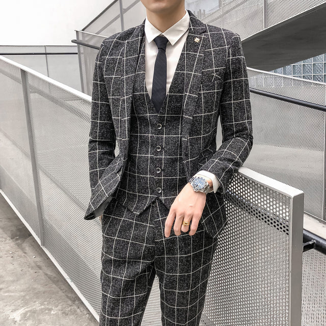 Total Transformation Boutique Plaid Business Suit