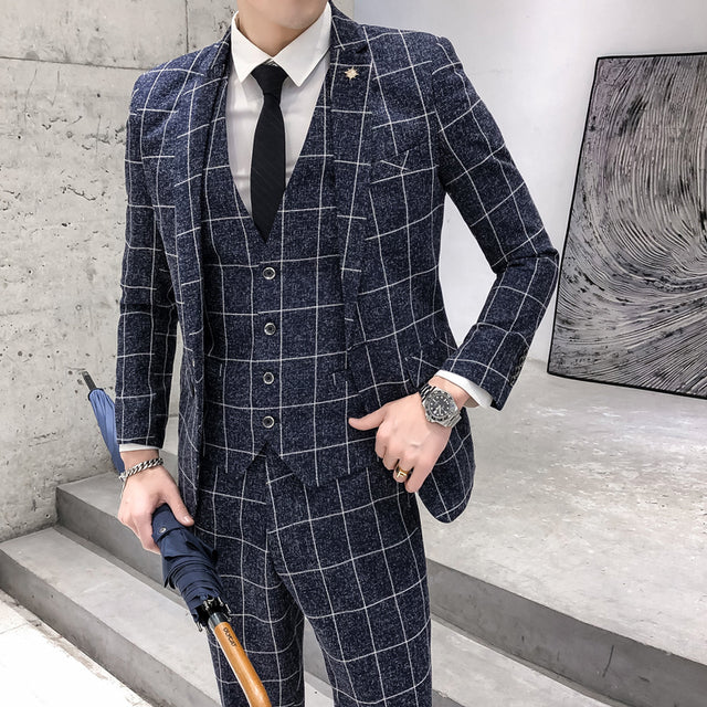 Total Transformation Boutique Plaid Business Suit
