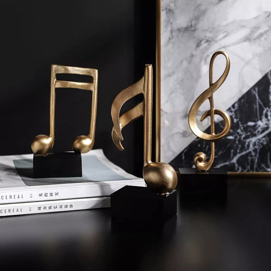 Statuette Golden Musical Notes