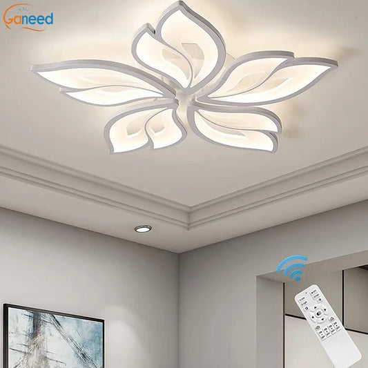 Flower Ceiling Dimmable Chandelier w/ Remote Control