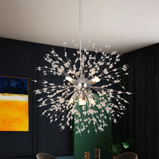 Luxury Led Dandelion Snowflake Chandelier