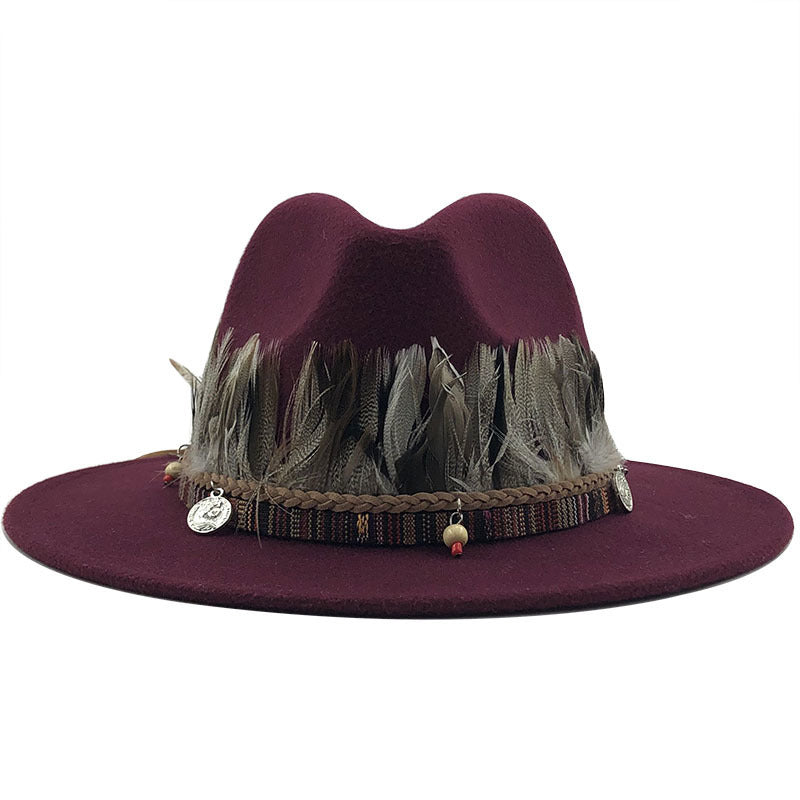 Ladies Woolen Jazz Top Hat